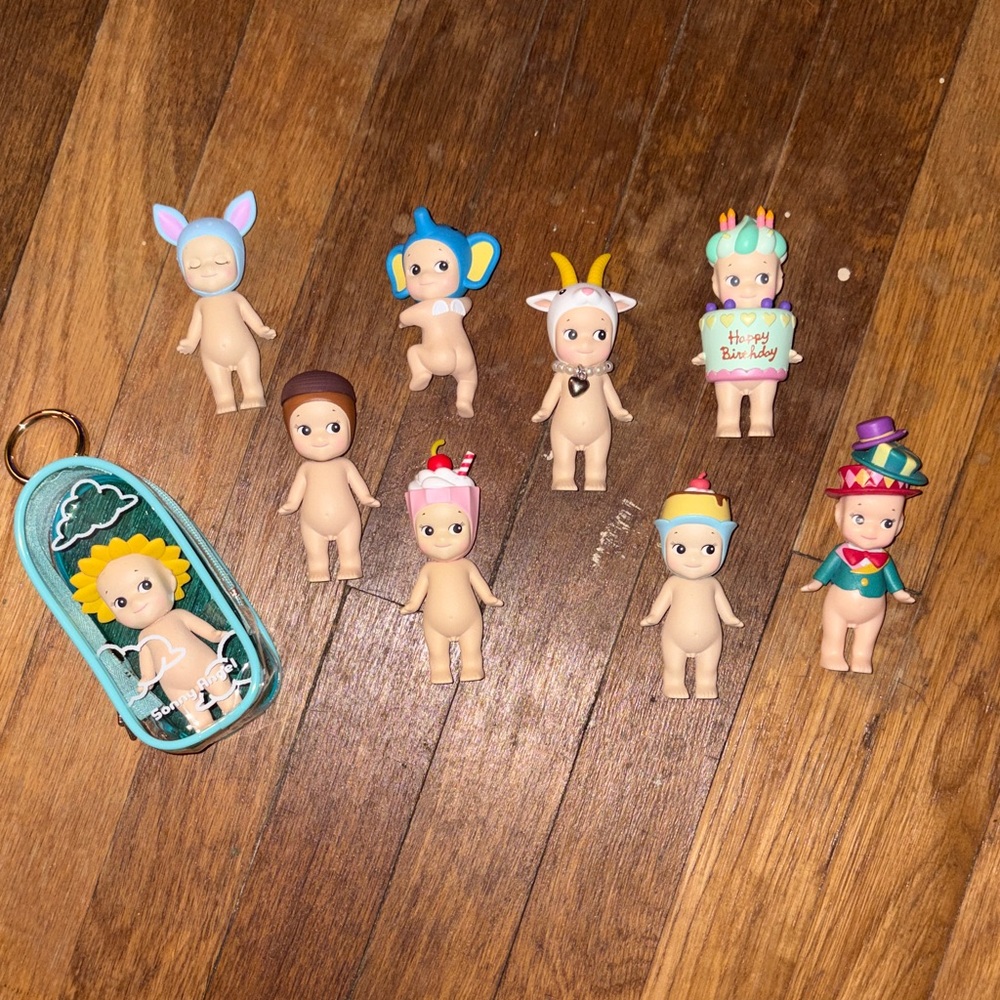 Sonny Angel Figurines, Hipper, and Pouch Lot